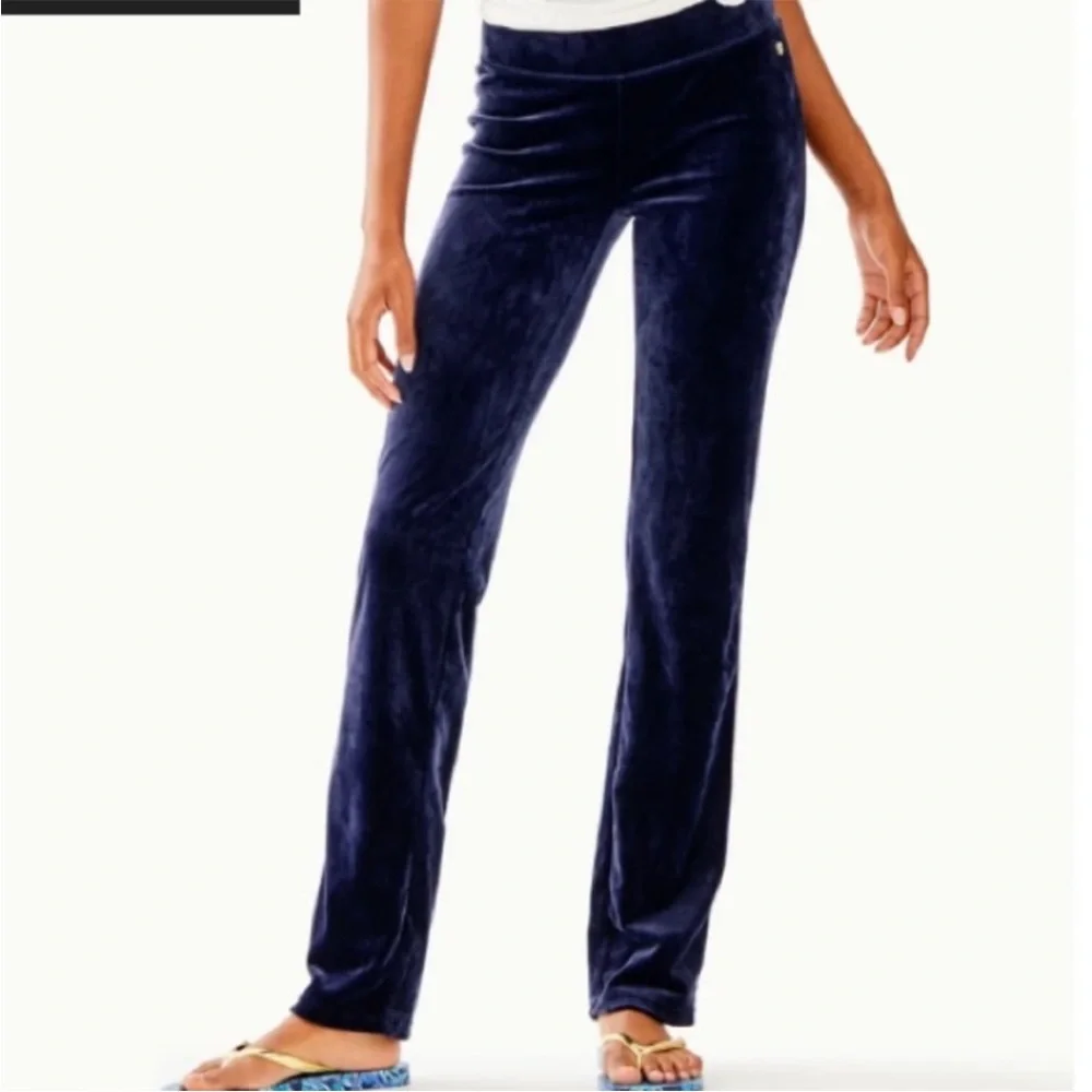 Lilly Pulitzer Jordynne Velour Pant - Picture 4 of 11